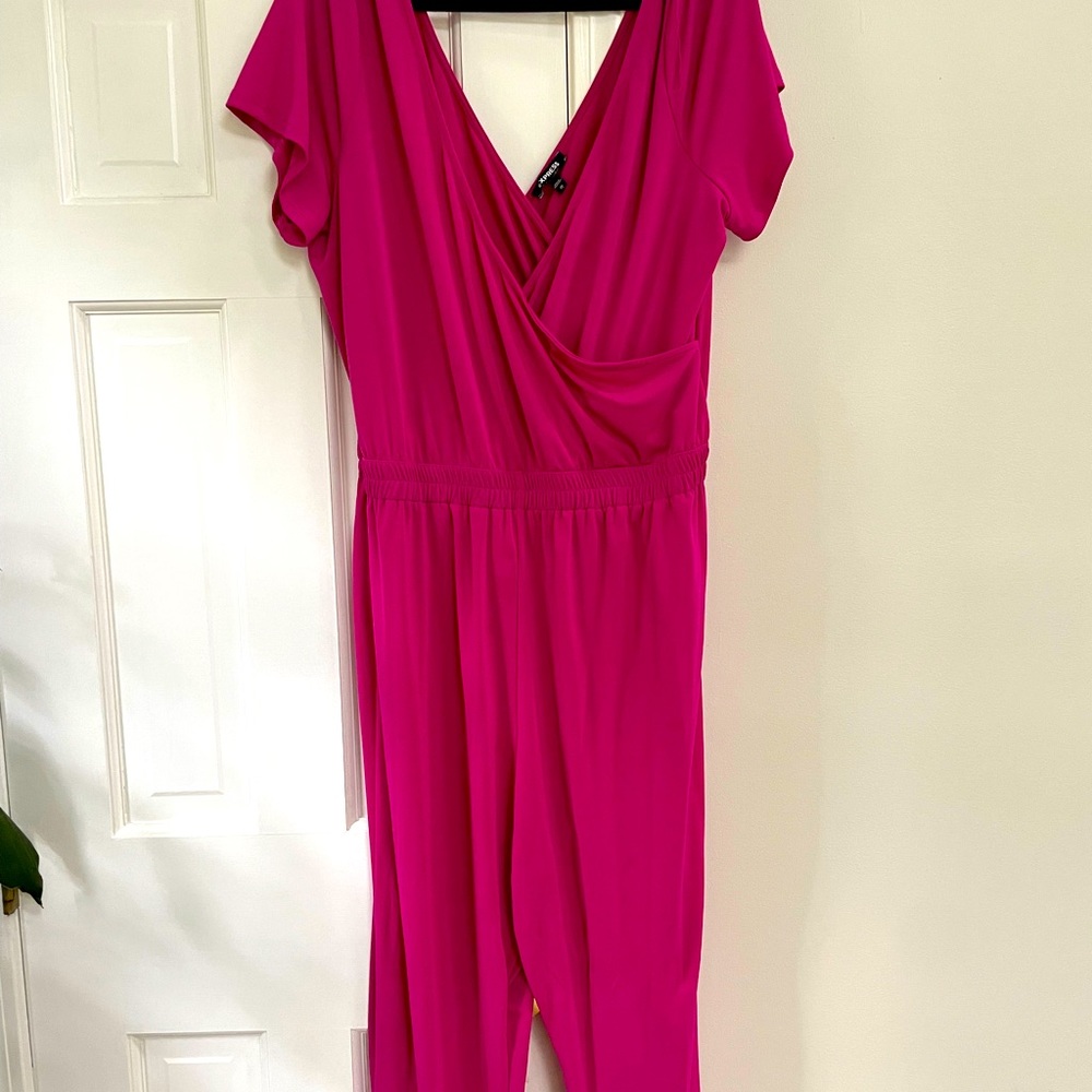 EXPRESS Hot pink jumpsuit